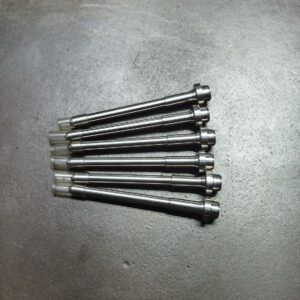 Long dull pin.